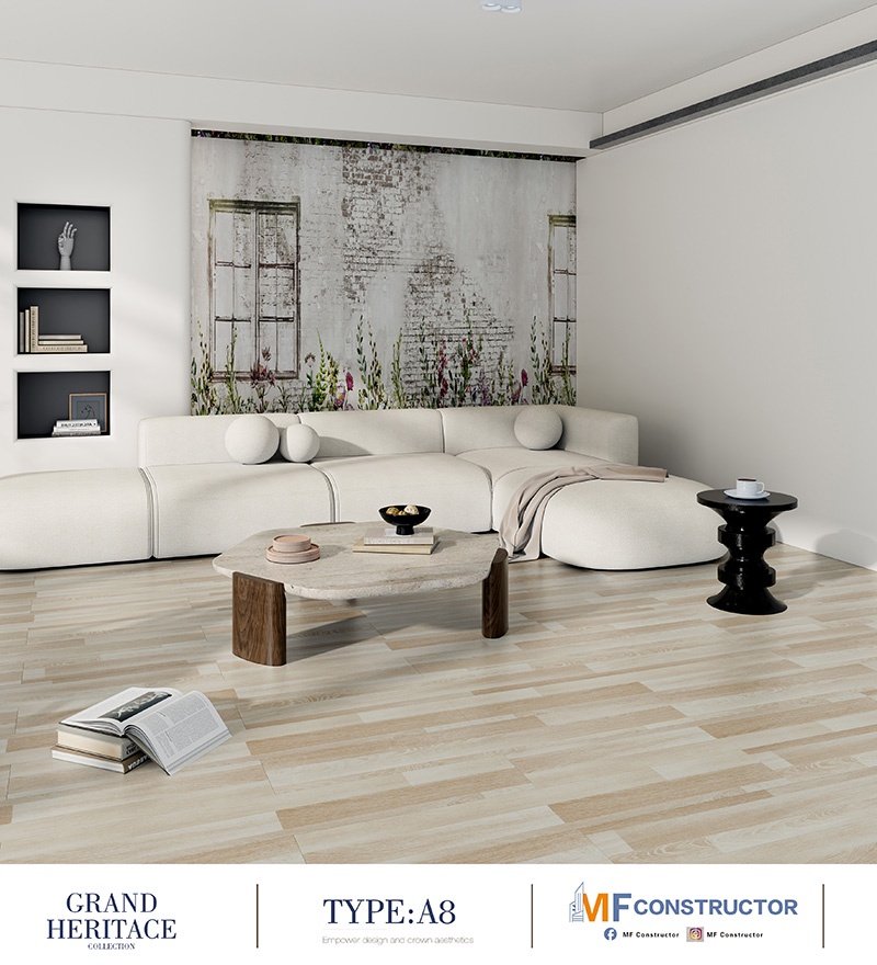 Deep-relief wooden floor