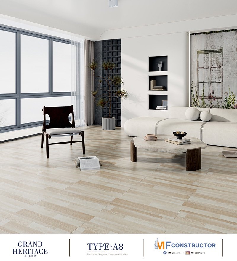 Deep-relief wooden floor