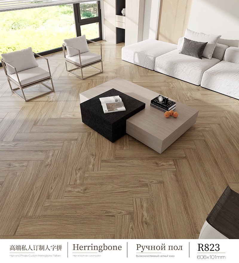 Deep-relief wooden floor