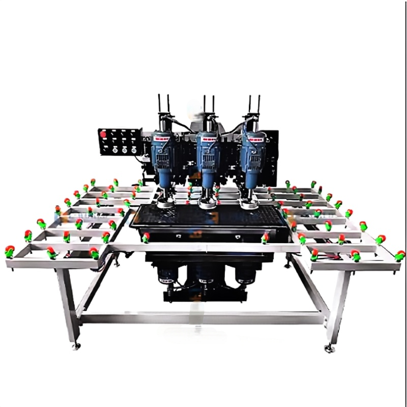 Glass milling and drilling machine 