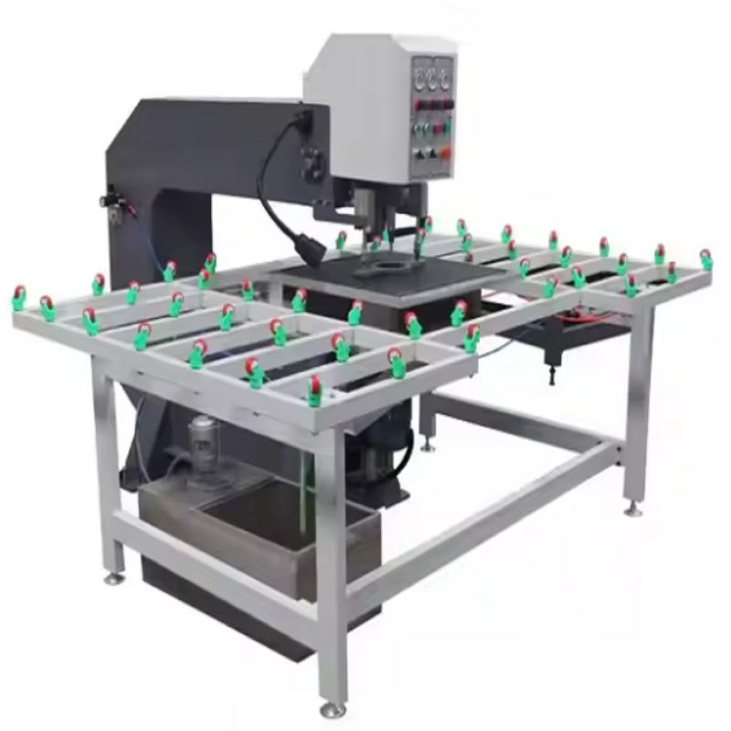 Glass milling and drilling machine 