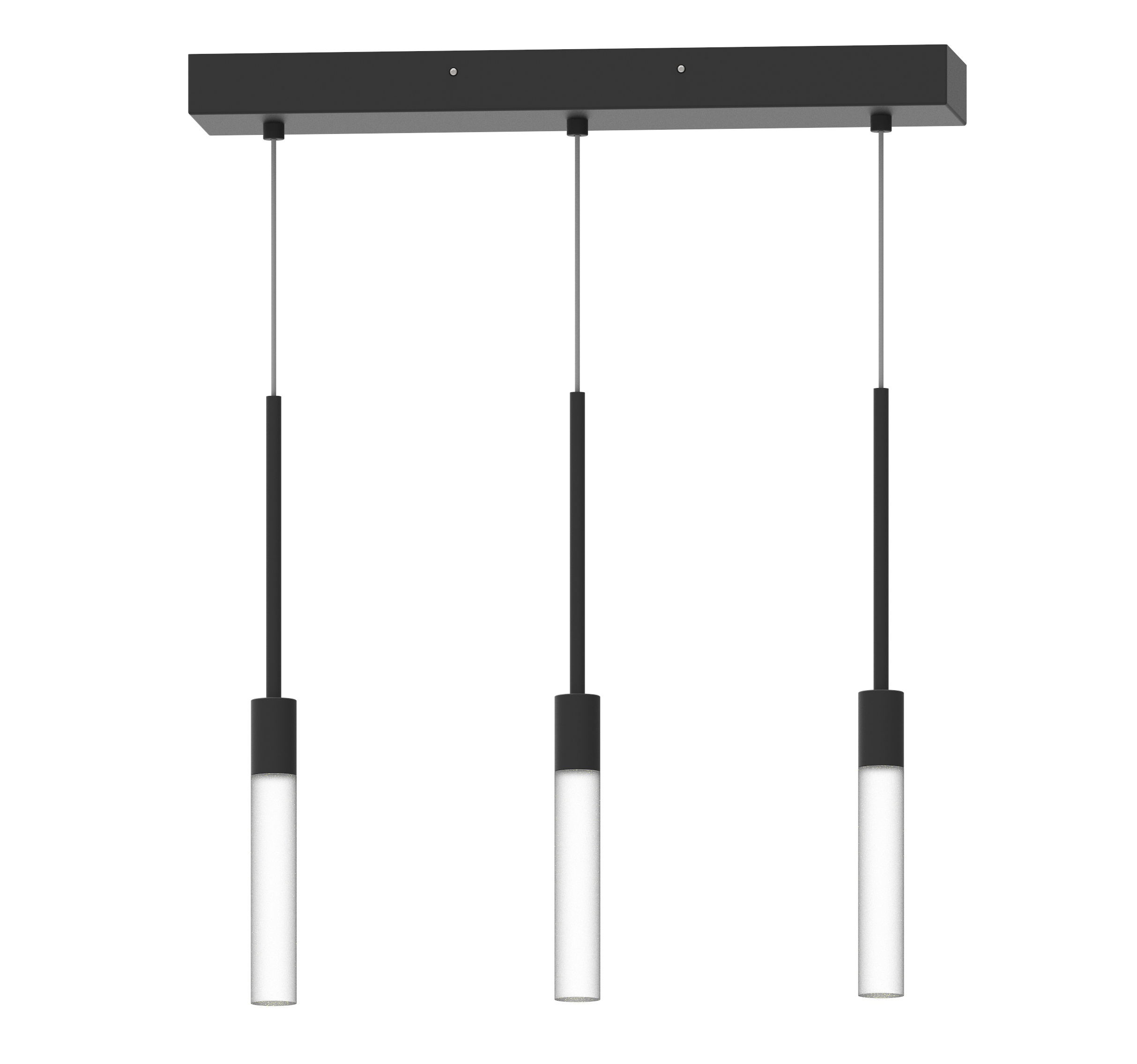 LED Pendant light with Bubble or frosted Acrylic rod