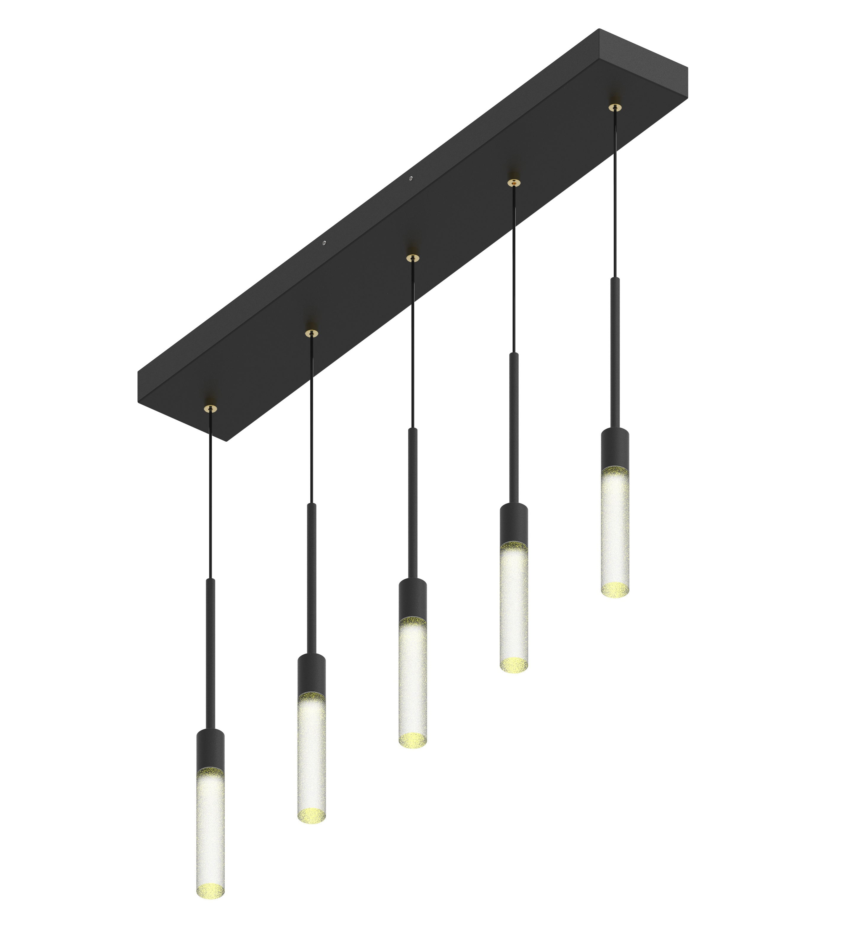 LED Pendant light with Bubble or frosted Acrylic rod