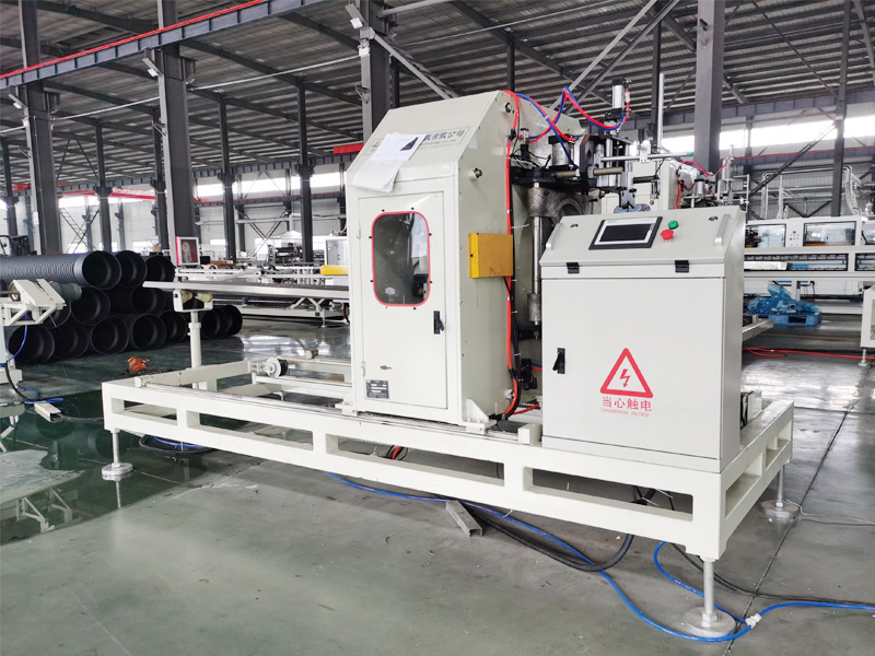 HDPE High Speed Water Cooled Double Wall Corrugated Pipe Extrusion Line