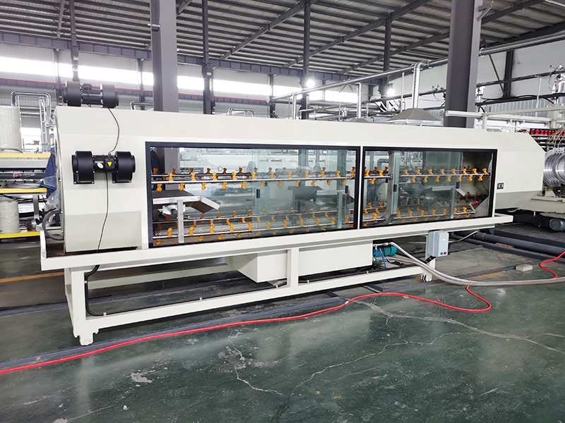 HDPE High Speed Water Cooled Double Wall Corrugated Pipe Extrusion Line
