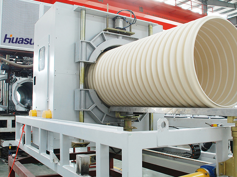 PVC High Speed Water Cooled Double Wall Corrugated Pipe Extrusion Line