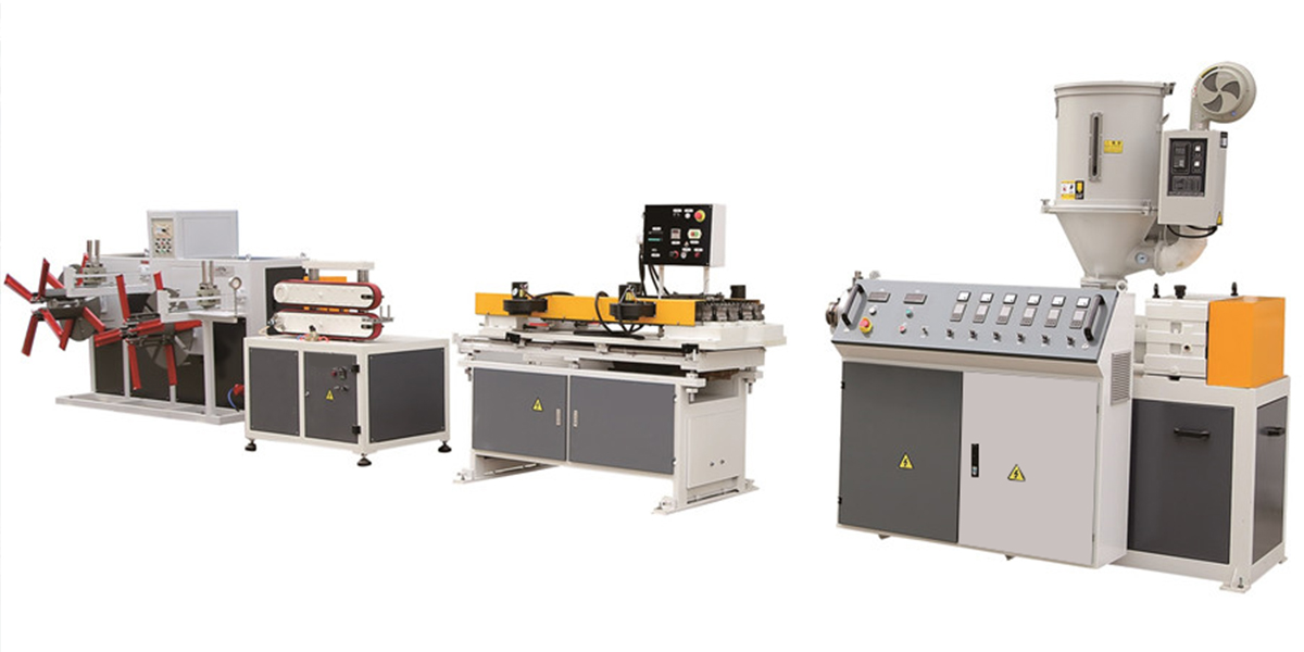 PE/PP/PA/EVA/PVC/PVDF Single Wall Corrugated Pipe Extrusion Line