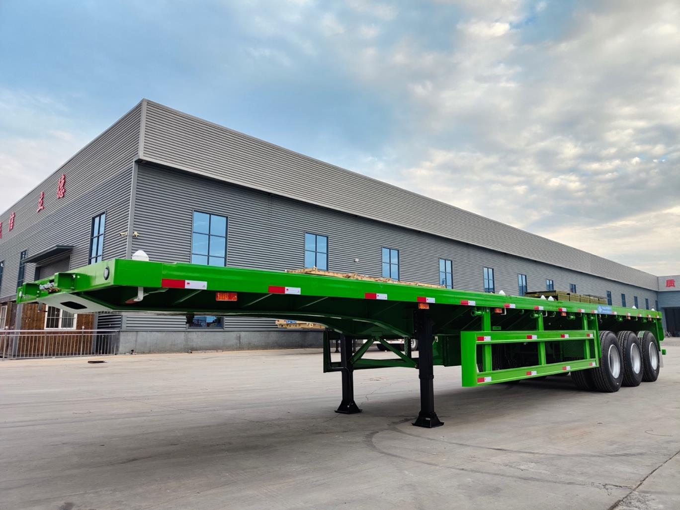 40 feet flatbed Trailer for sale/3 axle flatbed semi Trailer/heavy duty flatbed Trailer manufacturer