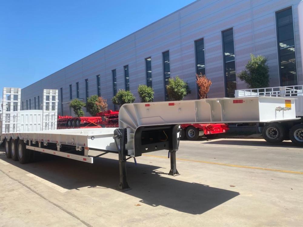 lowbed semi Trailers price/80 ton lowboy Trailer for sale/modular modular lowboy Trailer