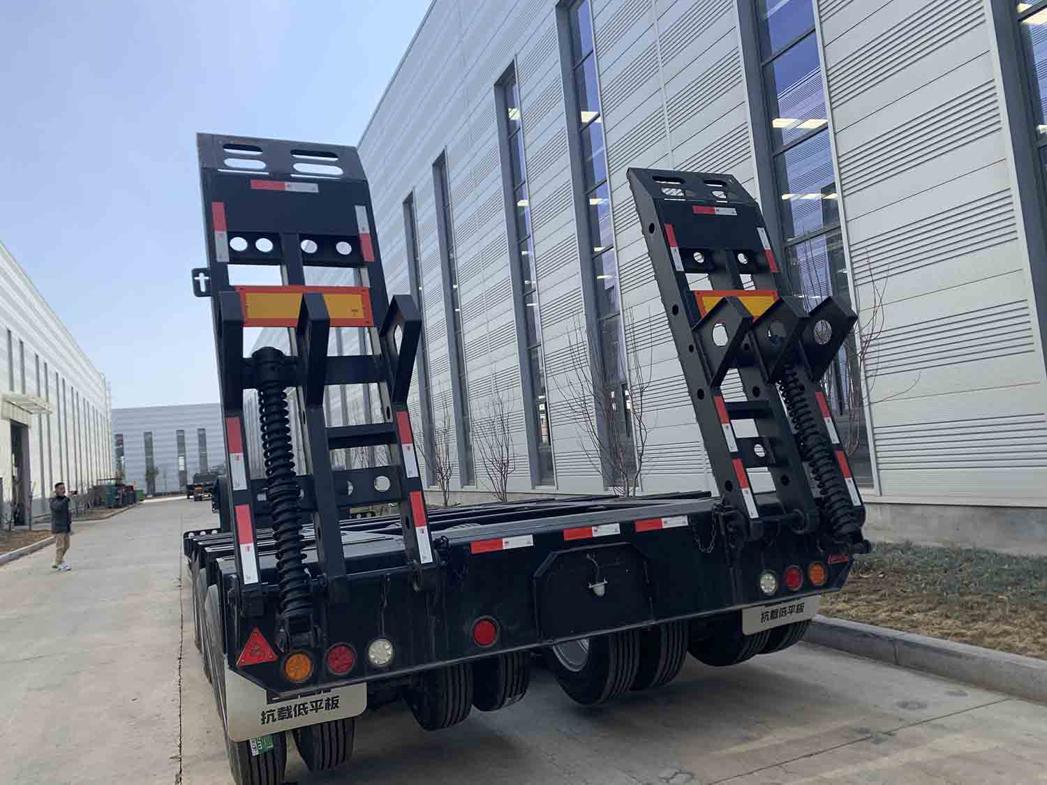 lowbed semi Trailers price/80 ton lowboy Trailer for sale/modular modular lowboy Trailer