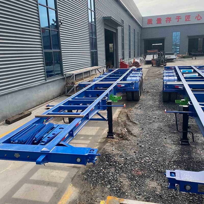 skeleton semi-Trailer 40ft manufacturer/40 feet skeleton semi Trailer/chassis Trailer 40ft 2 axle for sale