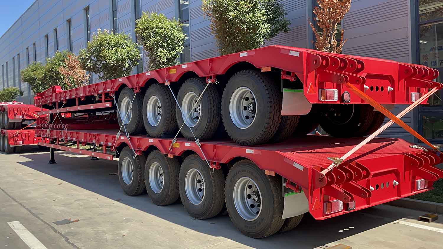 3 axles lowboy Trailer/150 ton lowboy Trailer/120 ton lowbed semi Trailer sale