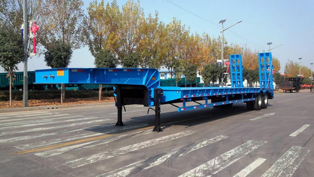 extendable lowbed trailer/100 ton lowbed trailer/lowbed semi trailer sale