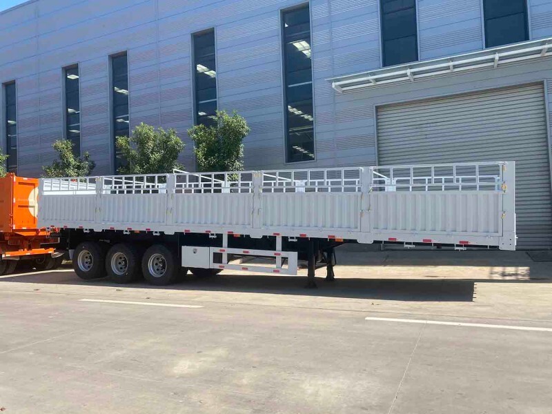 fence semi Trailer for sale/3 axle fence Trailer/60 ton fence semi Trailer manufacturer