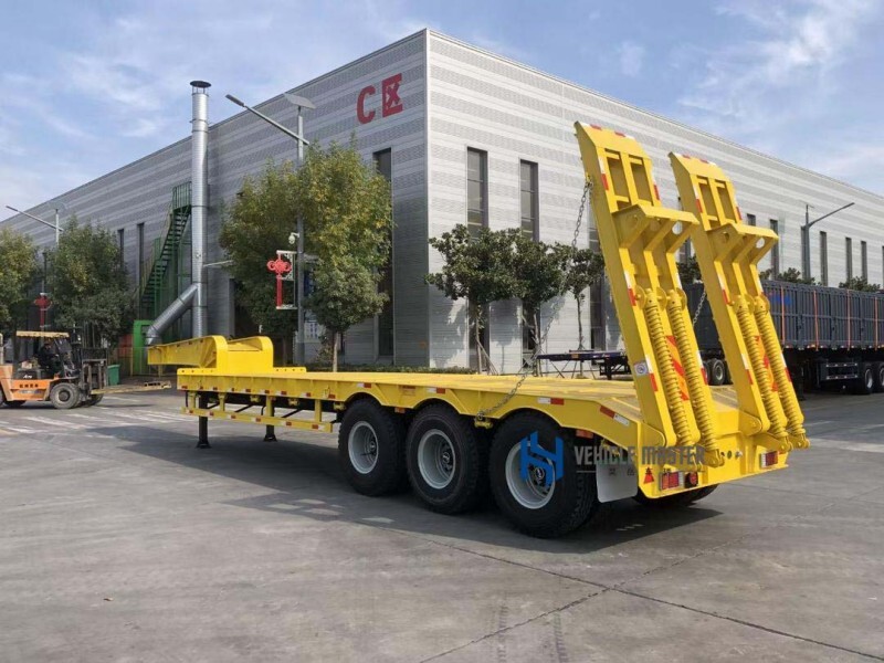 lowbed semi Trailer for sale/lowbed Trailer 100 tons/lowbed Trailer 6 axle manufacturer