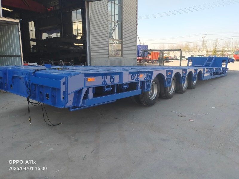 lowbed semi Trailer for sale/lowbed Trailer 100 tons/lowbed Trailer 6 axle manufacturer