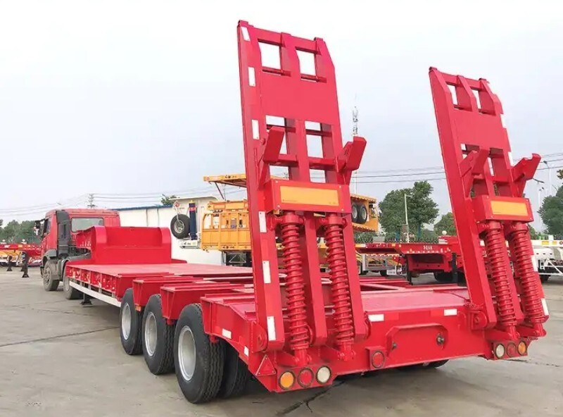 lowbed semi Trailer for sale/lowbed Trailer 100 tons/lowbed Trailer 6 axle manufacturer