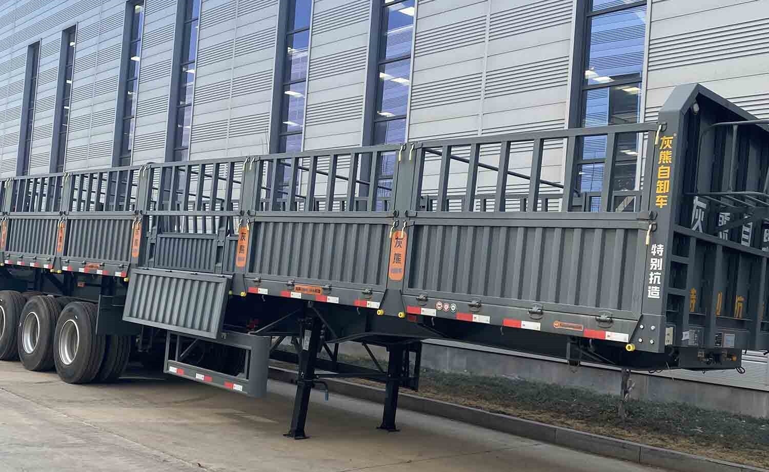 fence semi Trailer for sale/3 axle fence Trailer/60 ton fence semi Trailer manufacturer