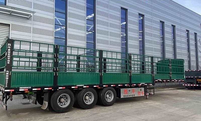 3 axle long Trailer fence/high fence Trailer manufacturer/4 axles fence Trailer for sale