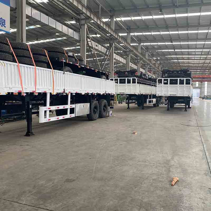 60 ton side wall Trailer/3 axle sidewall Trailer price/sidewall fence Trailer for sale