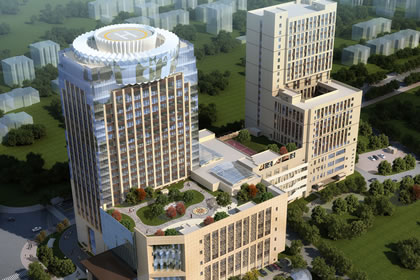 Star hotel curtain wall installation