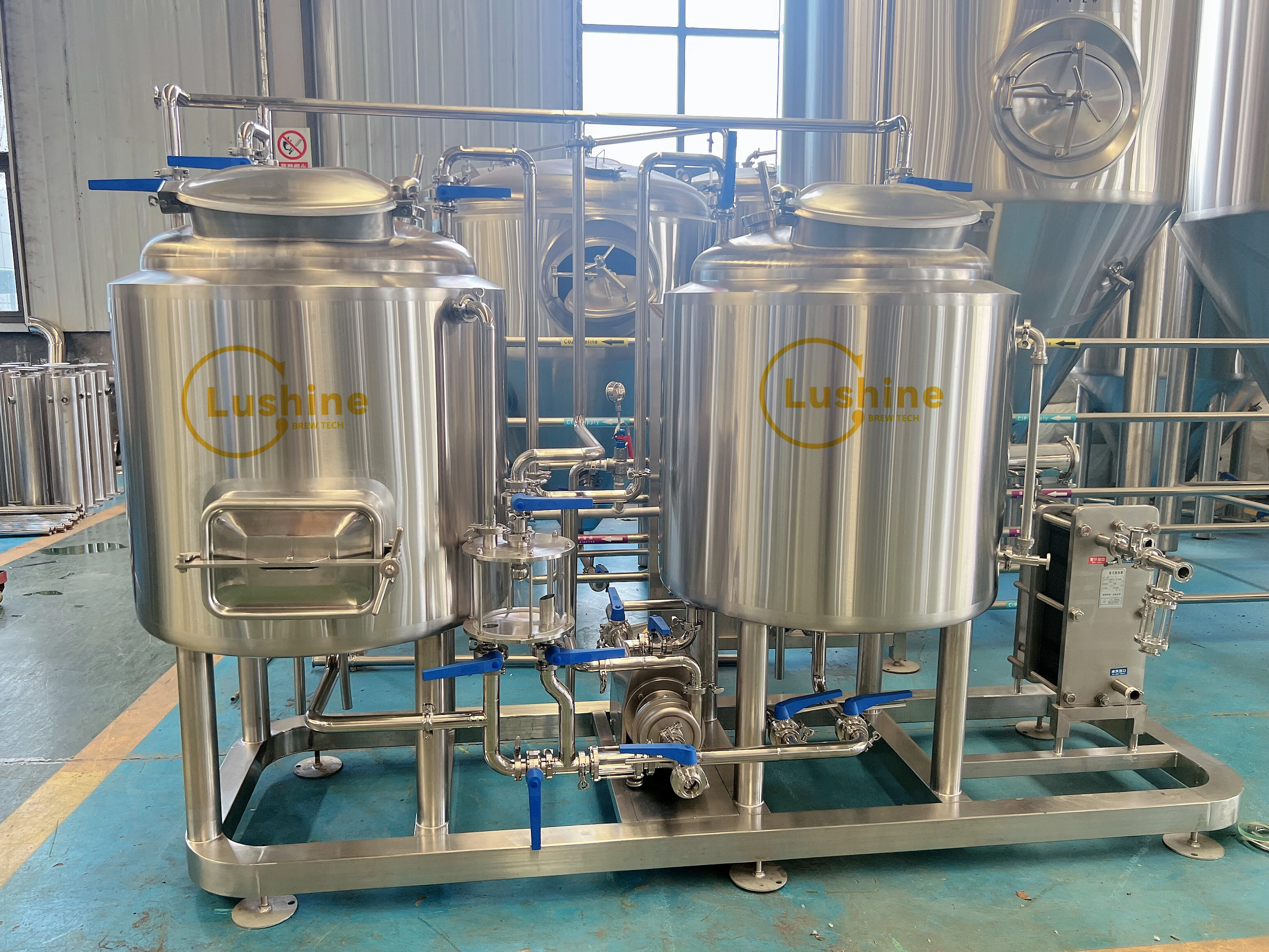 100L Skid Mounted brew house