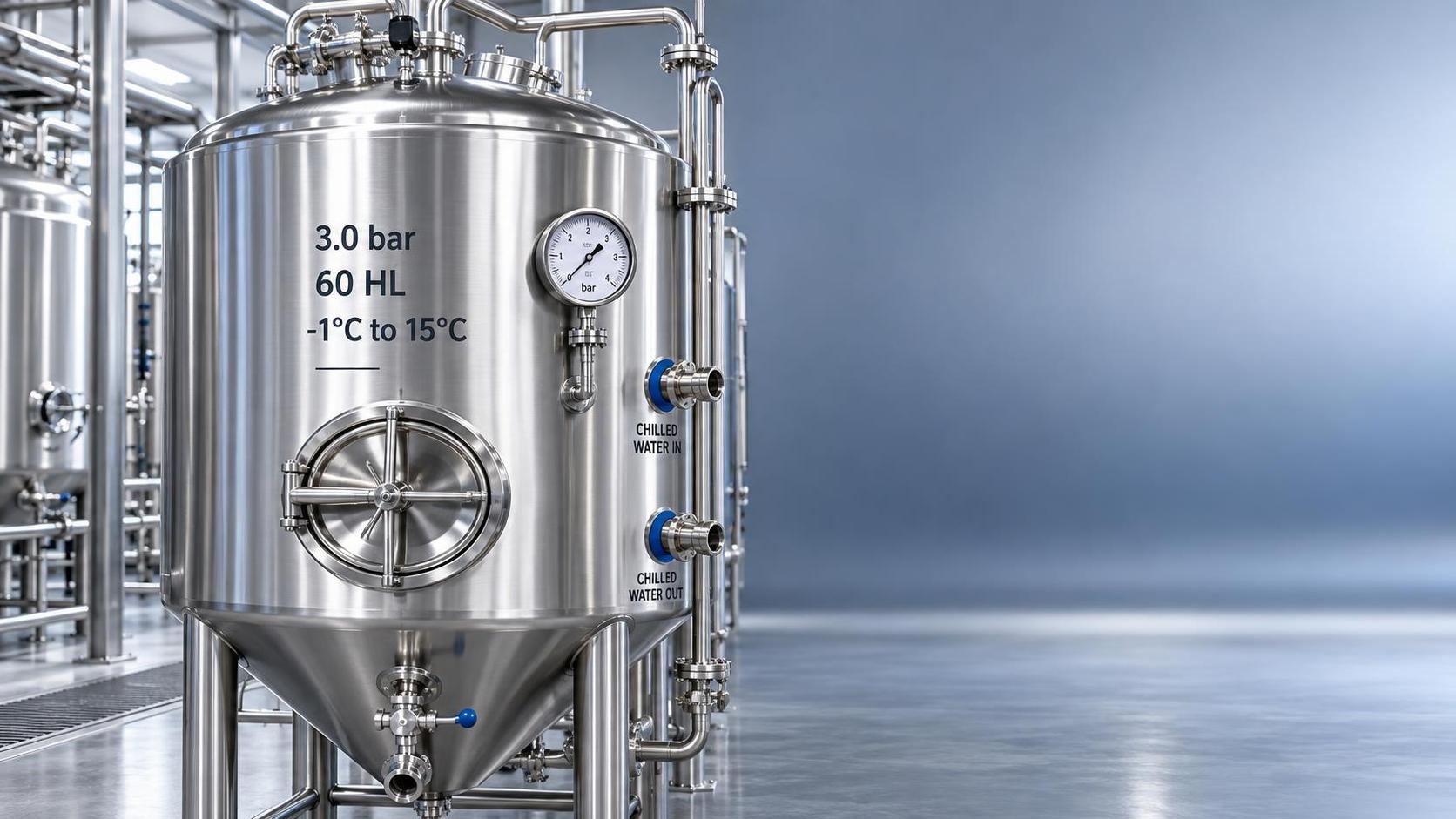 Brite Tank Sizing Guide: How to Match Volume, Pressure Rating, and Cooling Capacity to Your Packaging Line Speed and Beer Style Profile