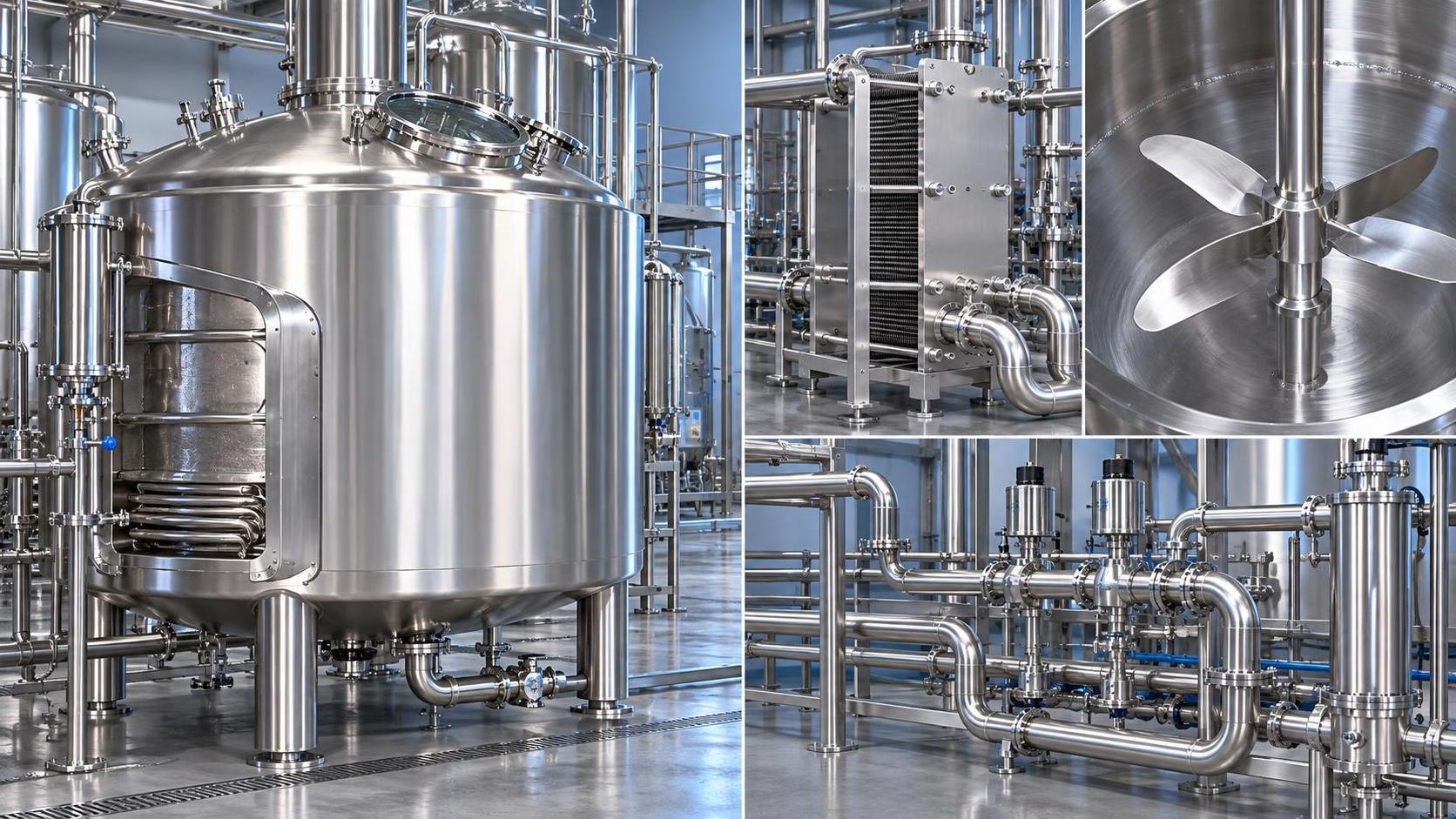 Industrial Brewery Equipment Scaling Laws: How Heat Transfer, Agitation Power, and CIP Flow Rates Change When Moving from 10 BBL to 100 BBL Systems