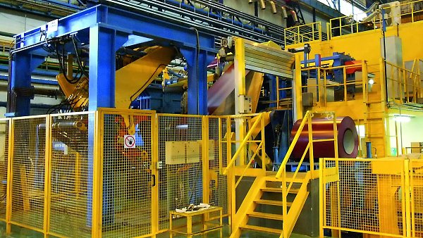 Color coating production line