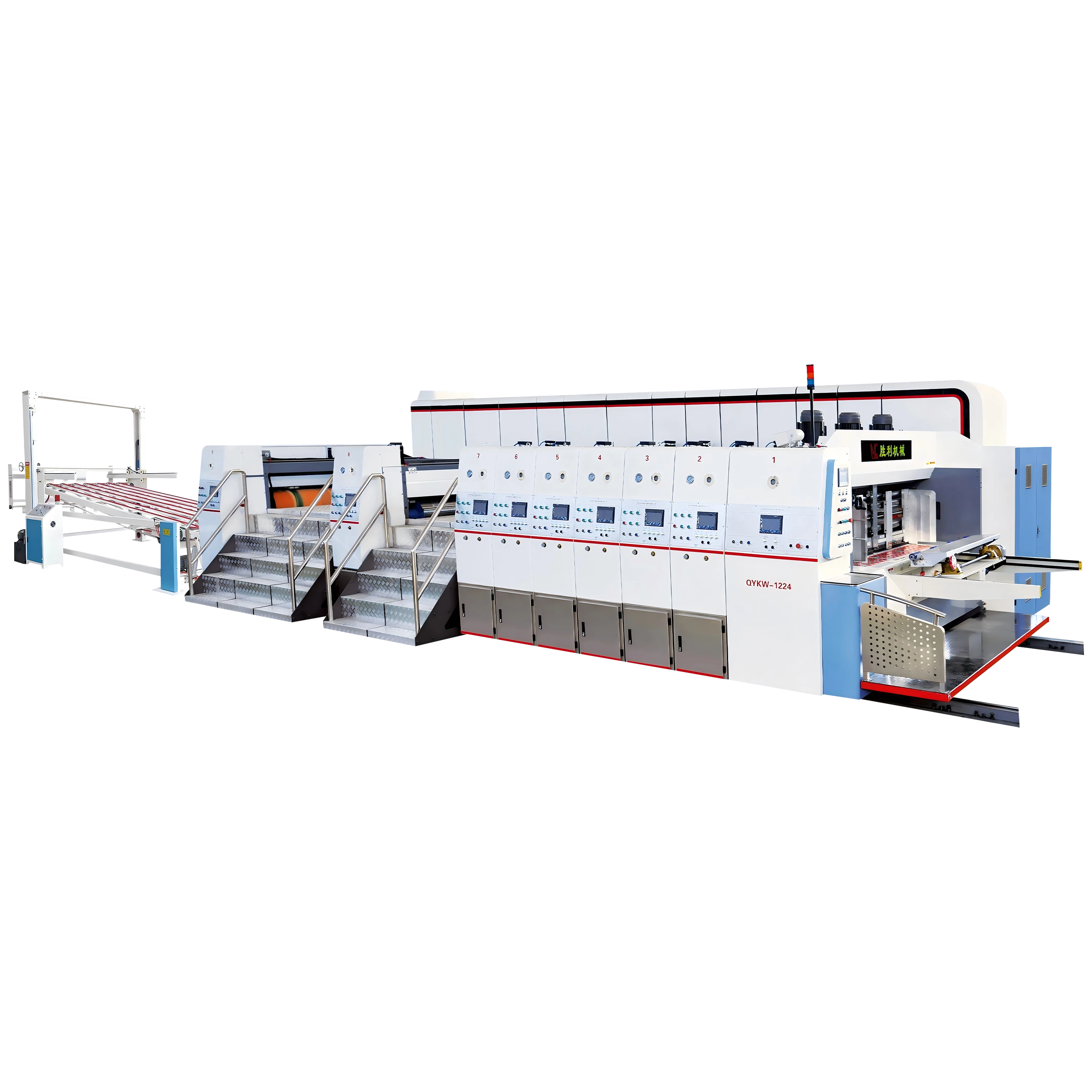 QYKW Full Vacuum High Definition、High Speed Flexo Ink Printing Slotting Die Cutting Machine