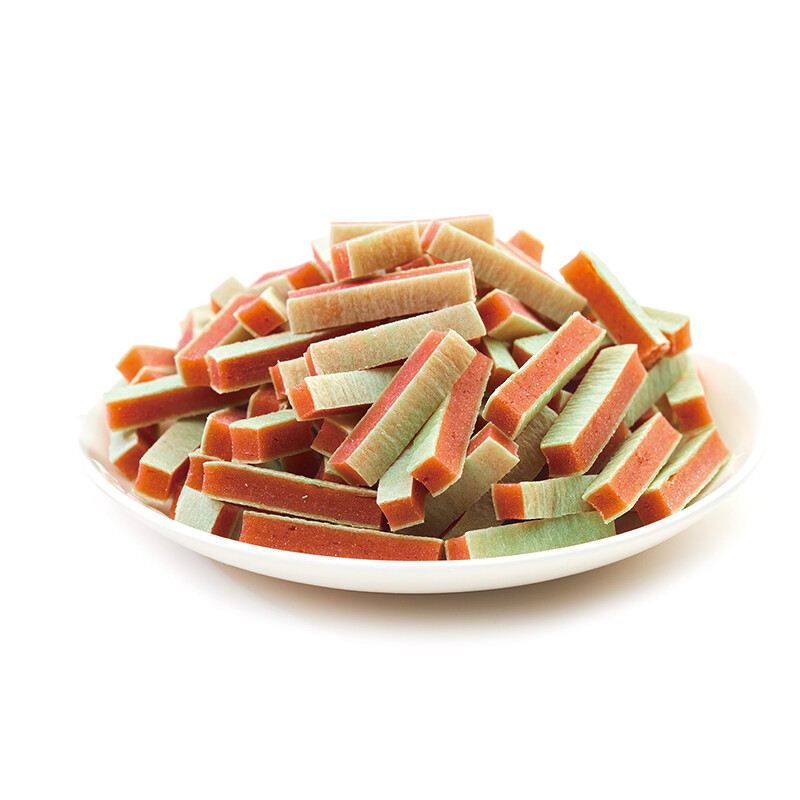 Dry Chicken Jerky with Pollock Sandwich for Cat(Chlorophyll)