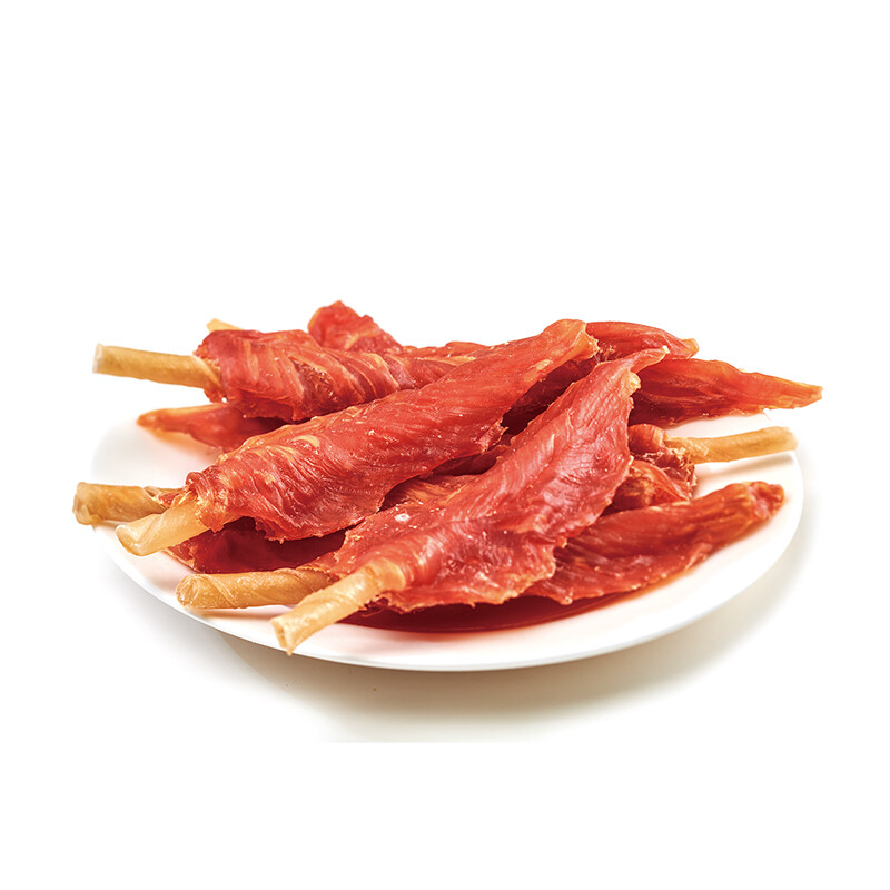 Chicken Jerky Insert Rawhide Stick