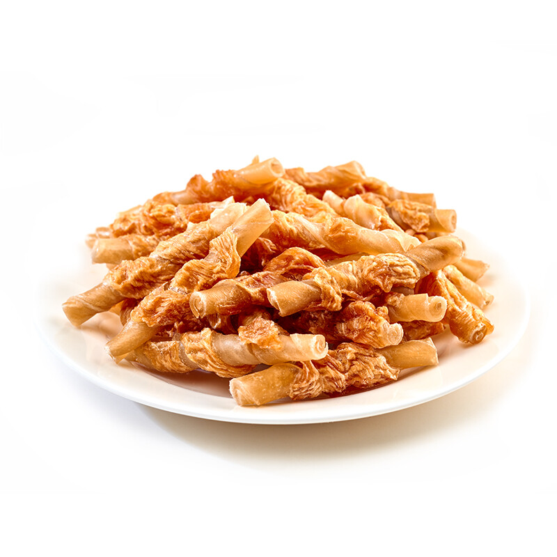 Chicken Jerky with Rawhide Twisted