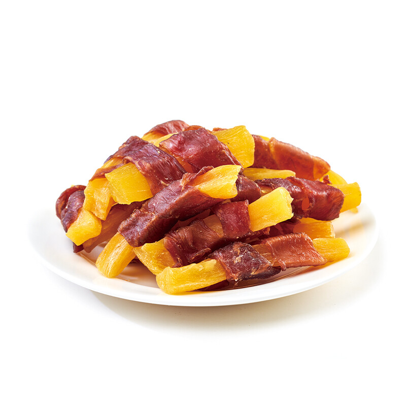 Duck Jerky with Sweet Potato Twisted