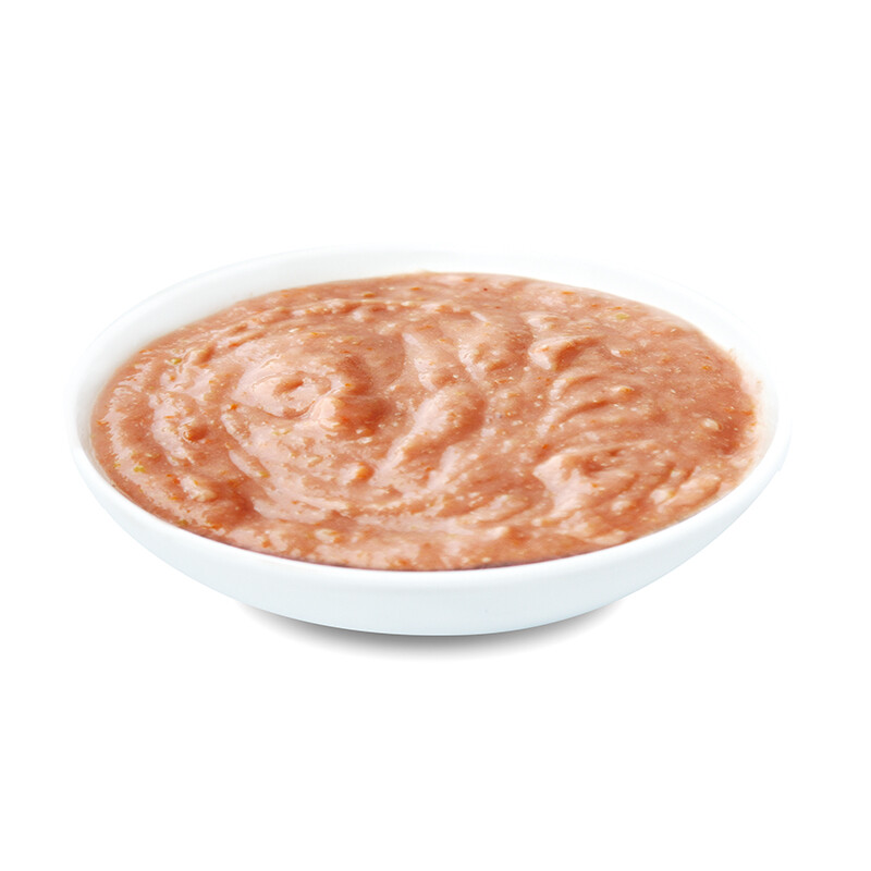 Lamb with carrot & pea