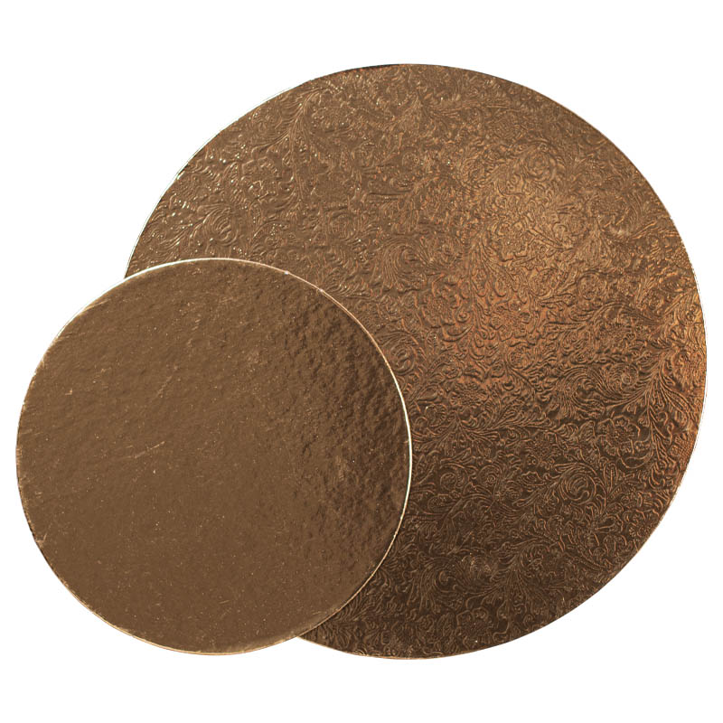 No. 10 Gold Round Phoenix Tail Pattern Round Edge