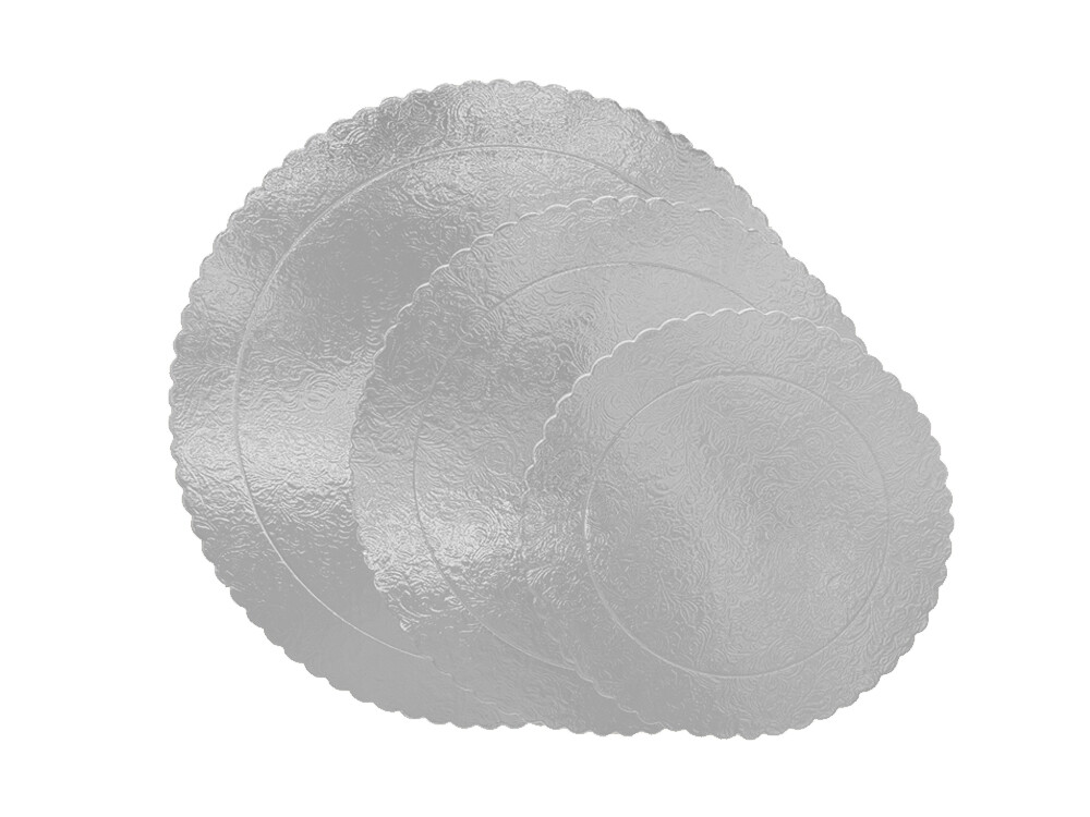 3mm Thick Silver Lace Cake Base Stand | Elegant & Durable