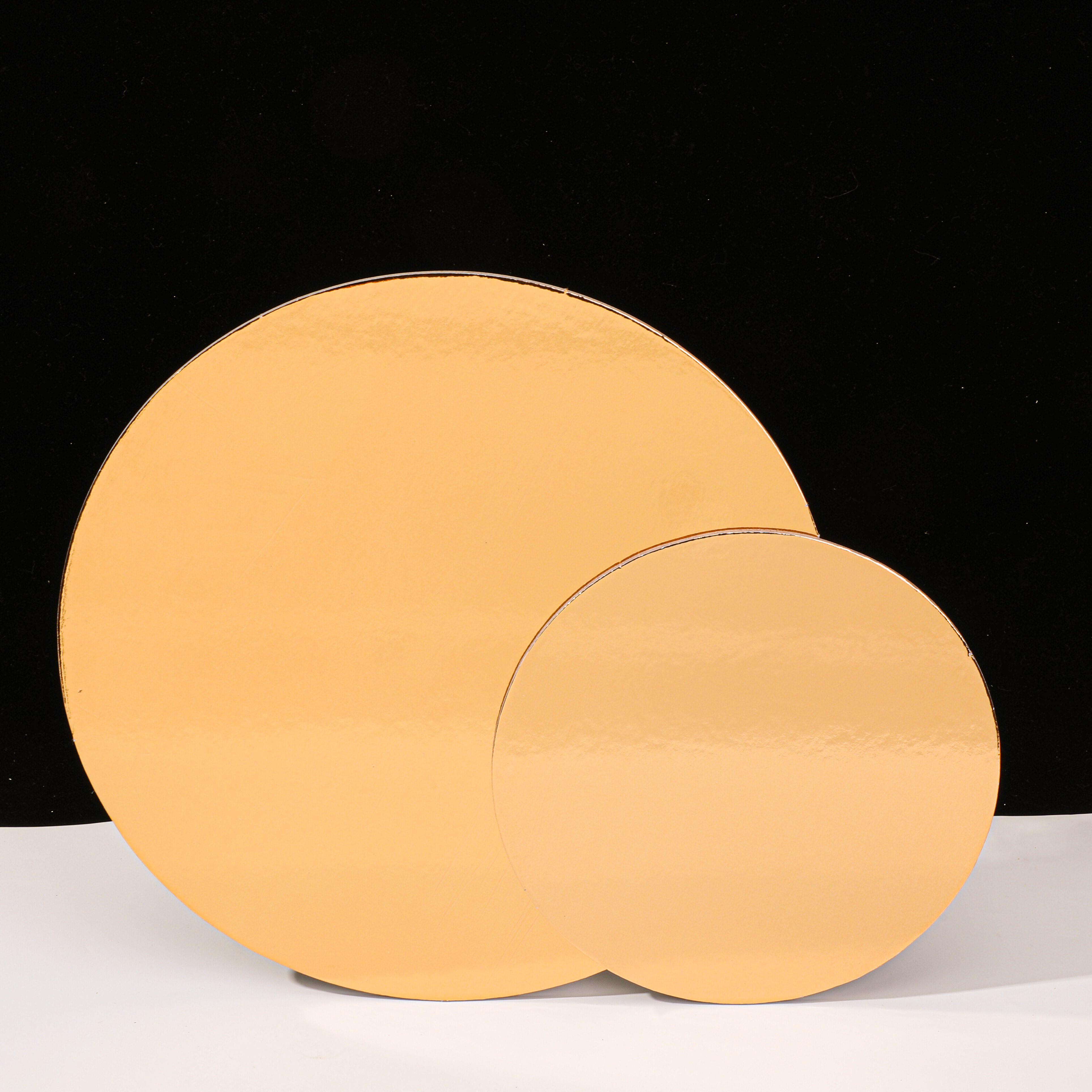 3mm Thick Champagne Gold & Black Cake Base Stand