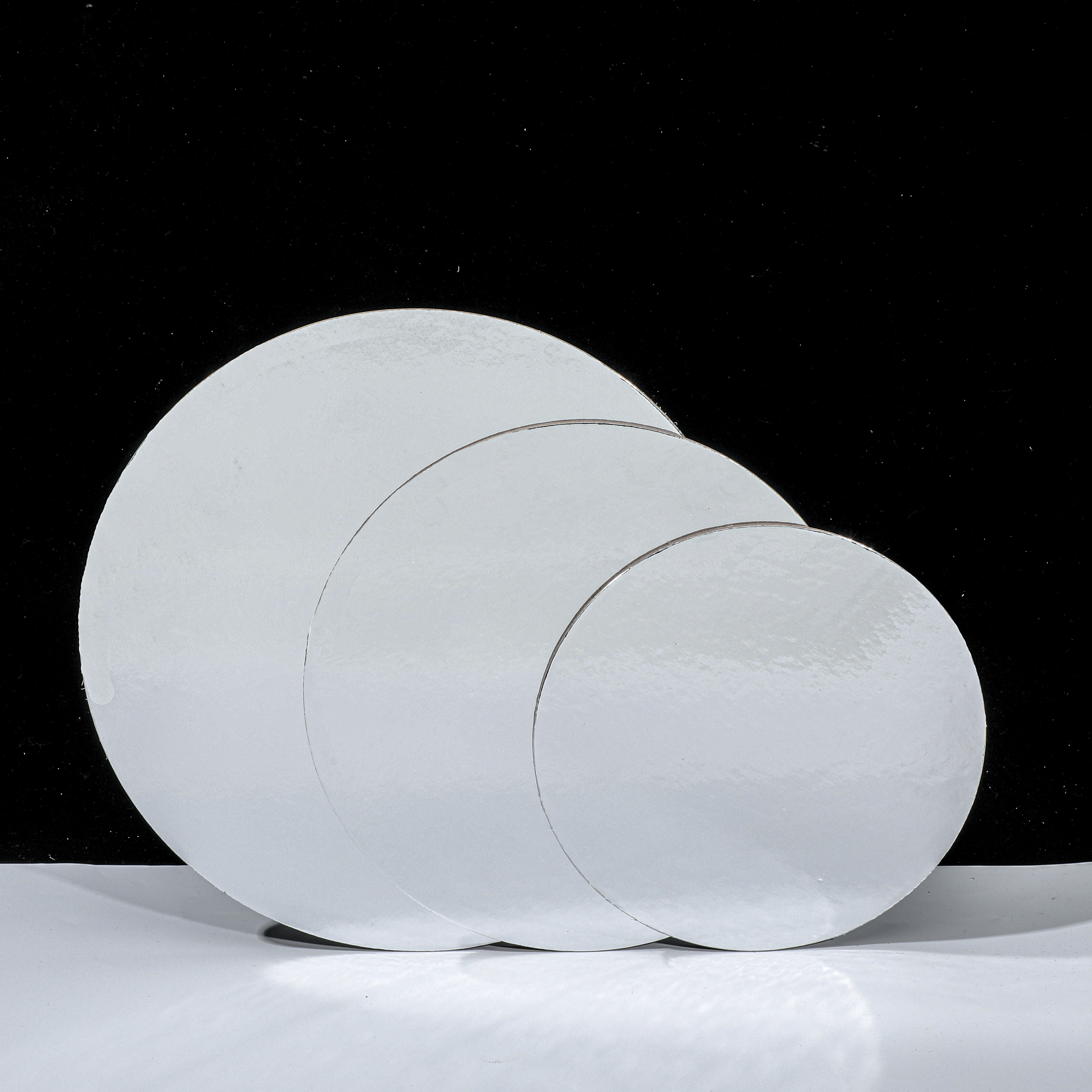 3mm Thick Silver Round Cake Base Stand