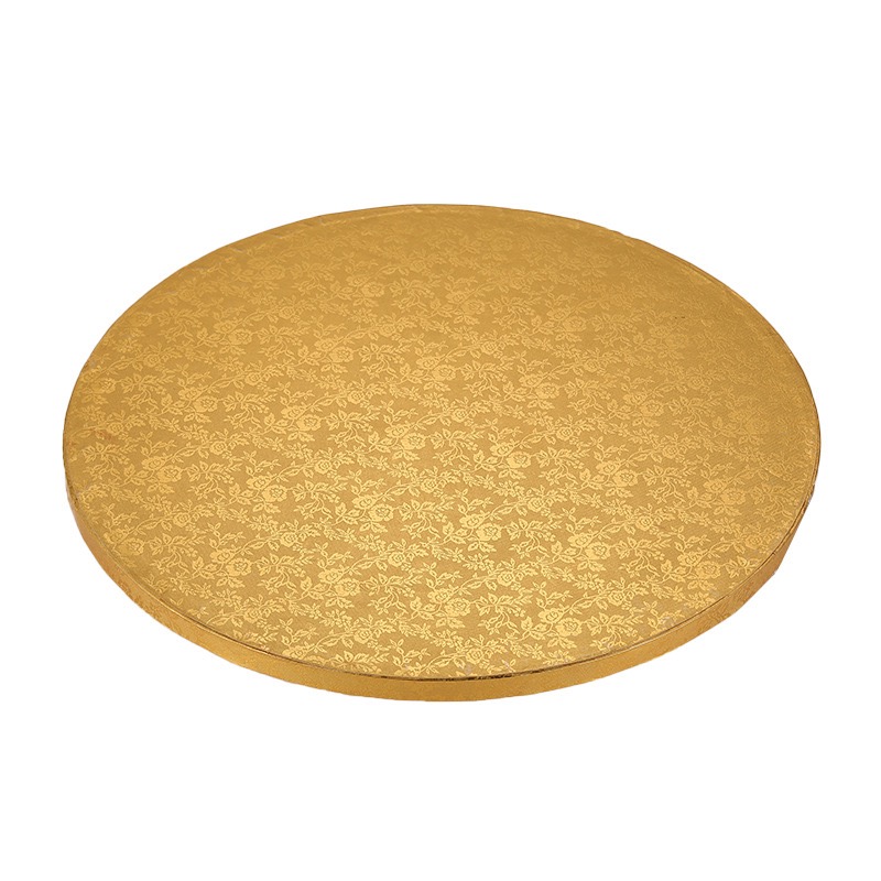 Golden Round Cake Board - 12mm Thick, Waterproof