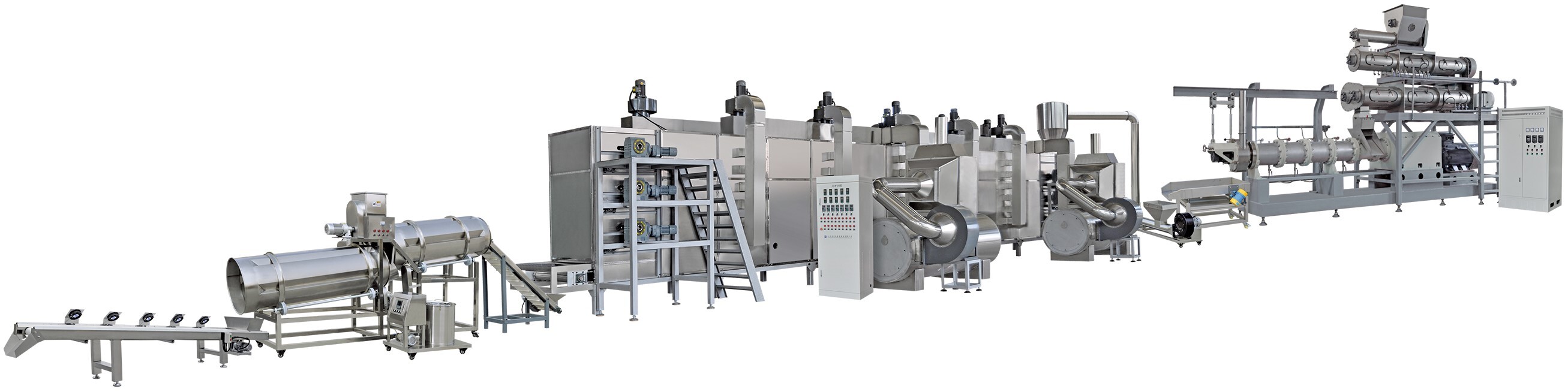 Large aquatic fish feed production line