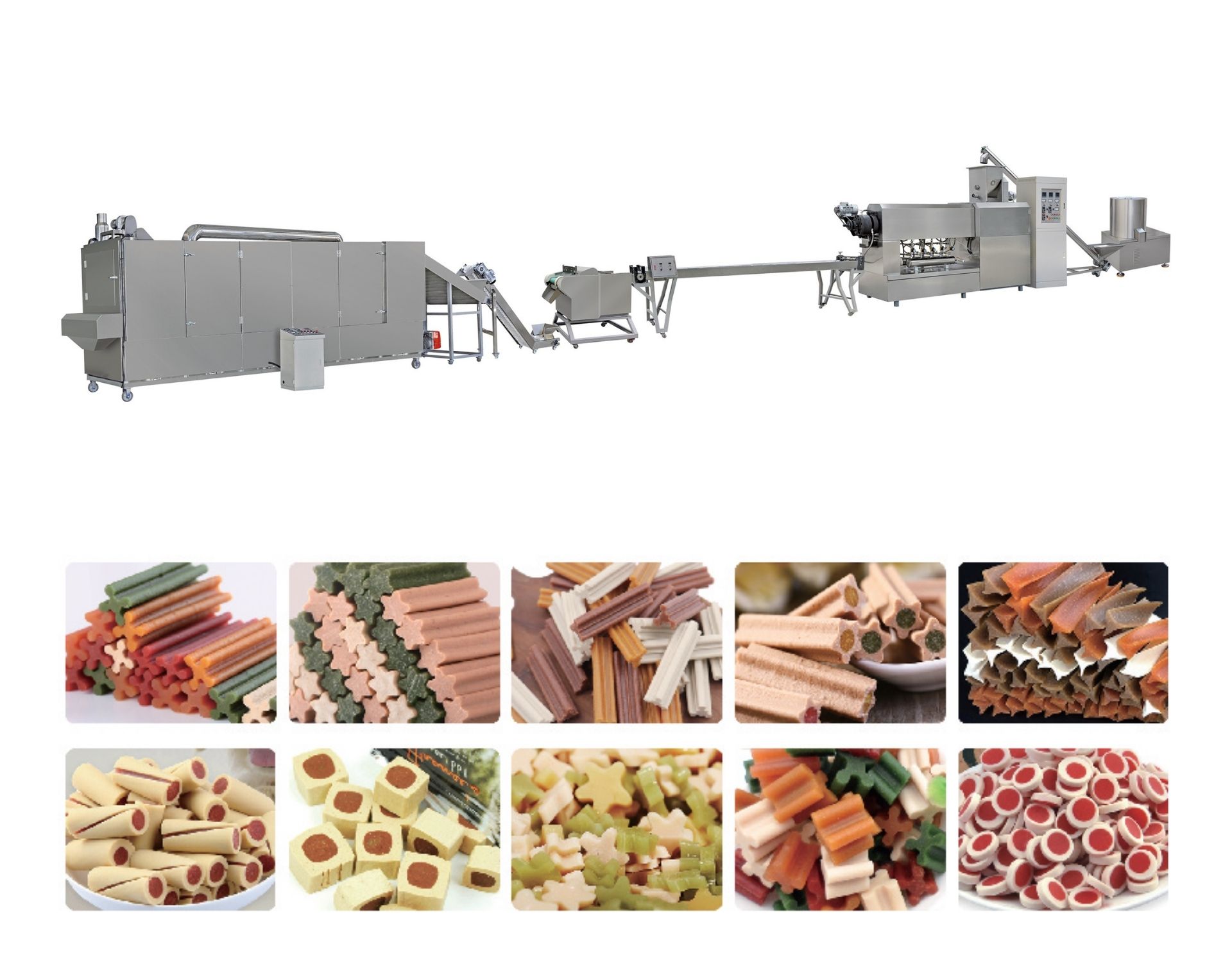 Chew-type pet food production line
