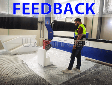 Client Feedback of UT4080 5 axis cnc milling machine
