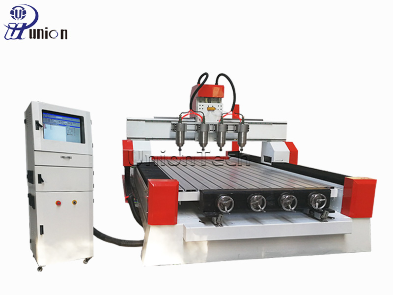 woodworking multi head 4 axis rotary cnc router