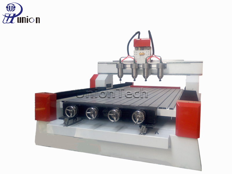 woodworking multi head 4 axis rotary cnc router