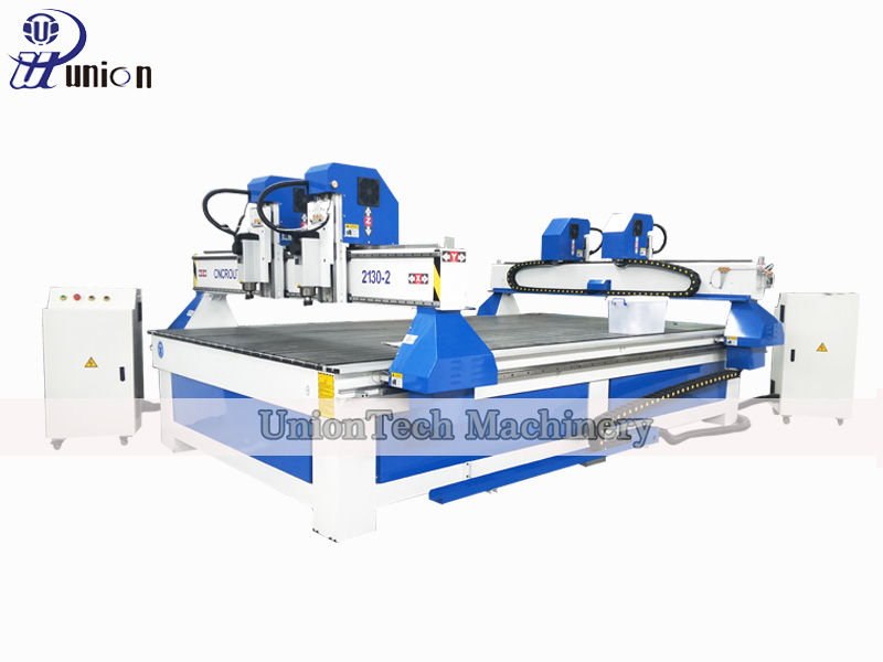 2130 double heads cnc router with double gantry