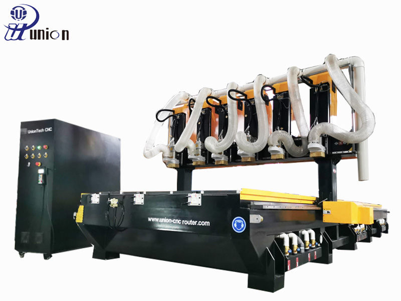 multi heads cnc router milling and engraving for mass production