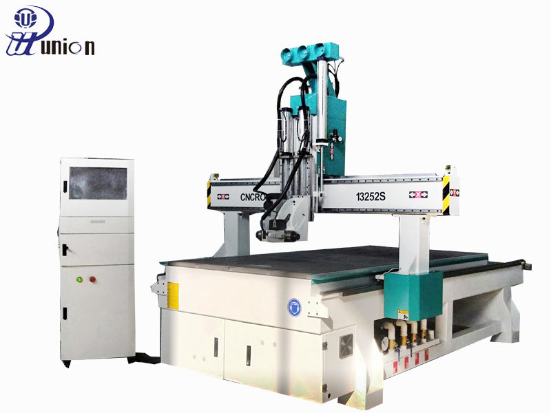 wood door and cabinet making cnc router with multi spindles