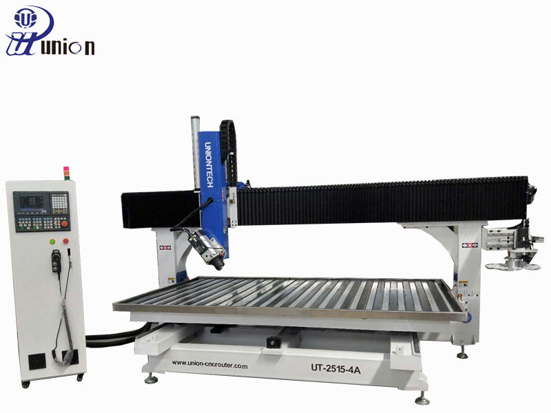 4 axis 2515 ATC cnc milling machine with table moving