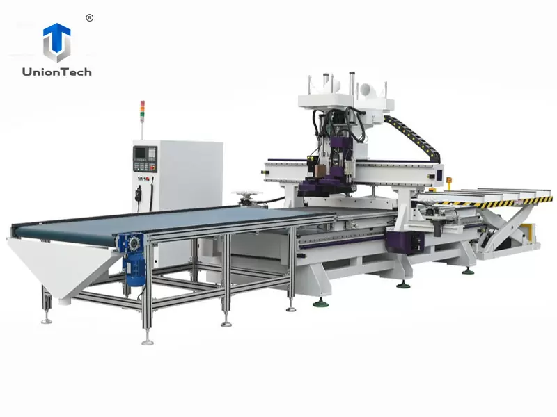 Woodworking 1325 Auto Nesting Cnc Router Machine 4 X 8ft Vacuum Bed 9kw Wood Automatic Multi-spindles Head 3d Ua 4020 Cnc